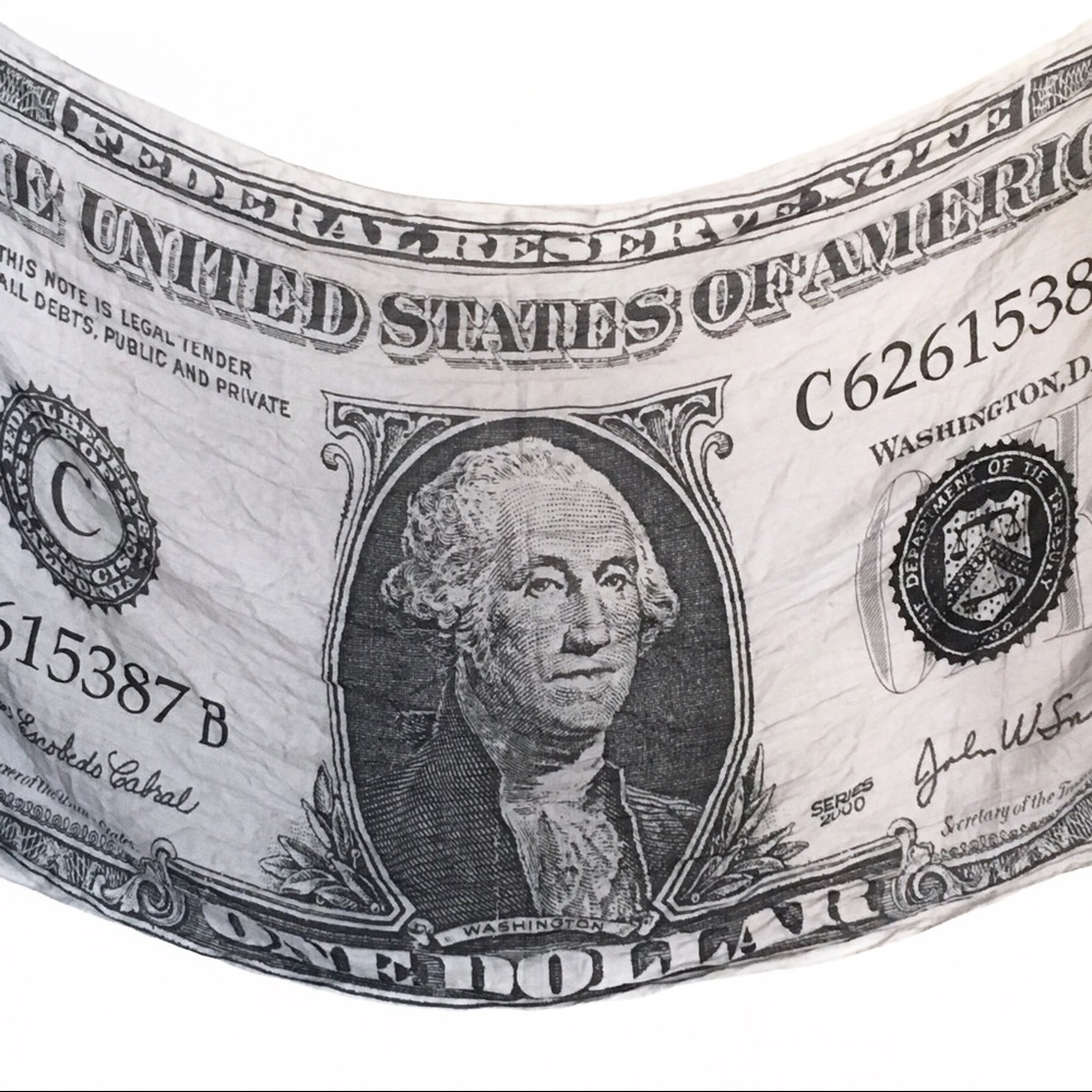 Money Scarf or Wall Hanging